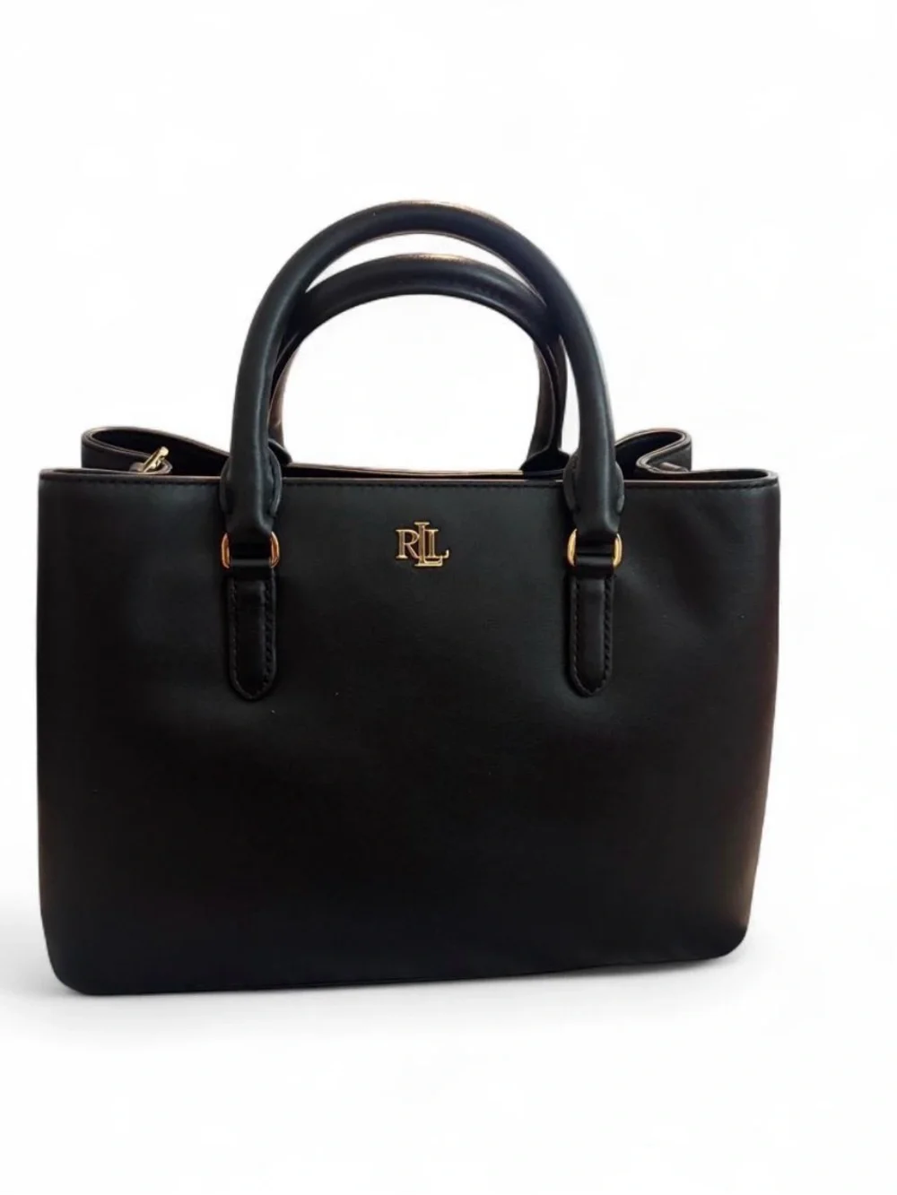 NWT Lauren Ralph Lauren Leather Small Marcy Satchel Retail $350